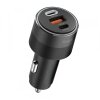Incarcator Auto Ringke, 30W, 3A, 1 x USB-A - 2 x USB-C, Negru