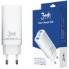 Incarcator Retea 3MK HyperCharger, 65W, 5A, 1 x USB-A - 2 x USB-C, Alb