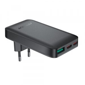 Incarcator Retea Acefast A100, 65W, 3.25A, 1 x USB-A - 2 x USB-C, Negru