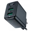 Incarcator Retea Acefast A33, 18W, 3A, 2 x USB-A, Negru