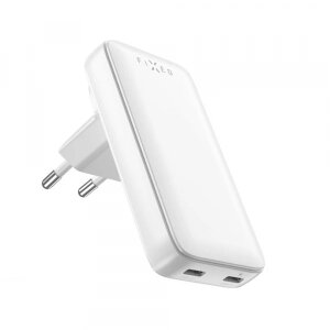Incarcator Retea Fixed Travel, 45W, 3A, 2 x USB-C, Alb