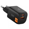 Incarcator Retea Spigen Essential, 35W, 3A, 1 x USB-A - 1 x USB-C, Negru