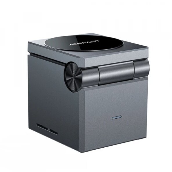 Incarcator Retea Wireless Acefast E18 Rubik's Cube 3in1, 23W, 1.67A, Gri