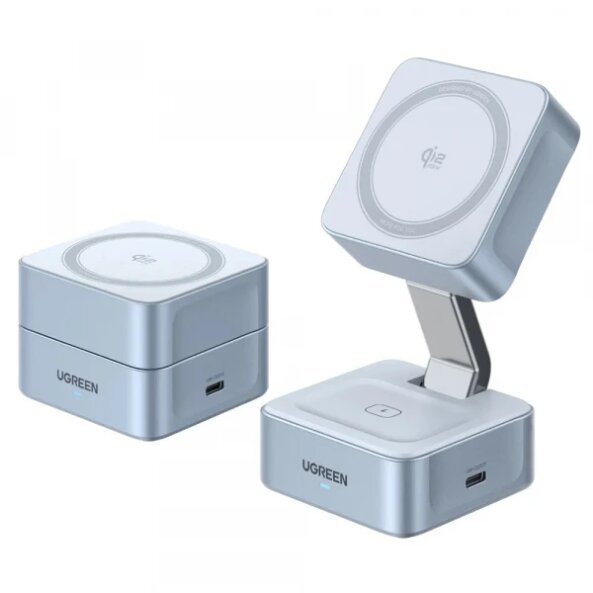 Incarcator Retea Wireless UGREEN W752 2in1, 35W, 1.67A, 1 x USB-C, Albastru