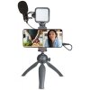 Kit de Vlogging Xqisit pentru Telefon, Negru 