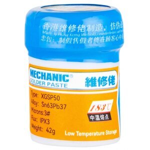 Pasta Fludor Mechanic XGSP50, Punct Topire 183 Grade 