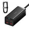 Prelungitor Baseus PowerCombo US, 2 x USB-A - 2 x USB-C - 1 x Priza, Negru PSZM000201