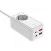 Prelungitor Fixed, 2 x USB-A - 2 x USB-C - 1 x Schuko, Alb