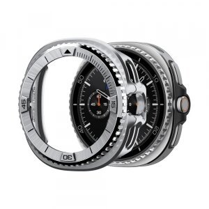 Rama Protectie Spigen Tune Pro Pilot pentru Samsung Galaxy Watch8 Classic, Argintie