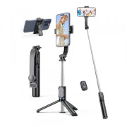Selfie Stick Bluetooth Techsuit C01, Universal, Negru