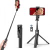 Selfie Stick Bluetooth Techsuit K22, Universal, Negru