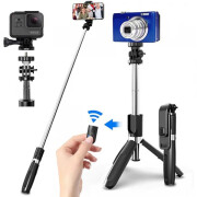 Selfie Stick Bluetooth Techsuit L02, Universal, Negru