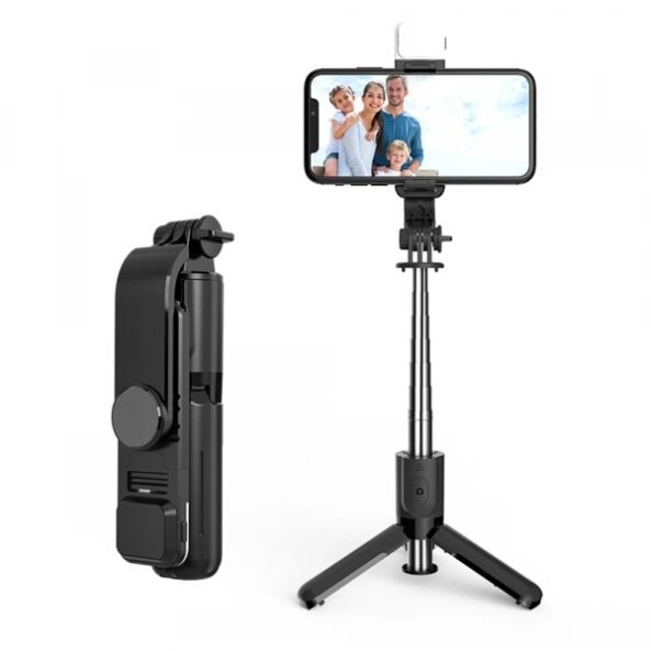 Selfie Stick Bluetooth Techsuit L11s, Universal, Negru