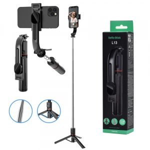 Selfie Stick Bluetooth Techsuit L13, Universal, Negru