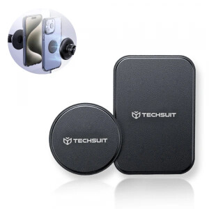 Sticker Metalic Techsuit MP02 Set 2 bucati, Negru