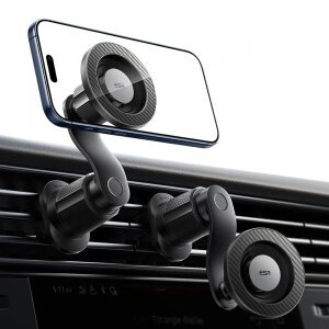 Suport Auto Magnetic ESR OmniLock Vent, Universal, Negru