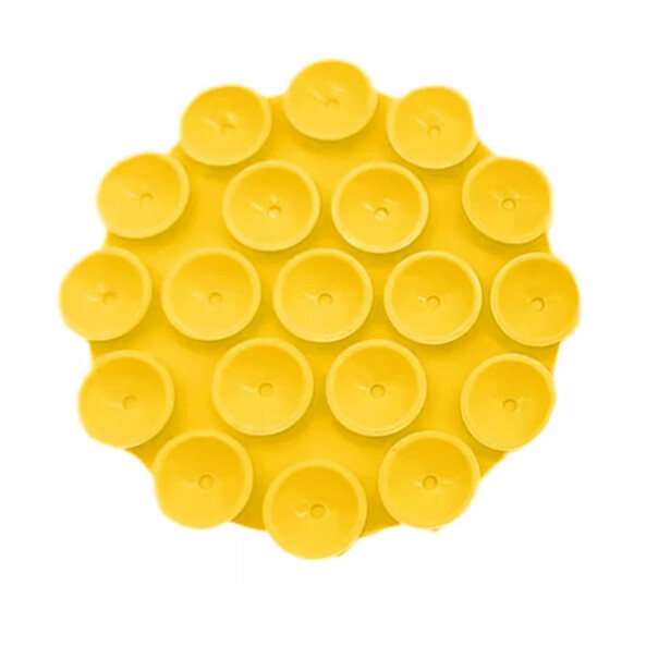 Suport cu Ventuze Techsuit SY-CUP, Galben