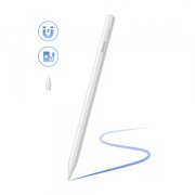 Touch Pen Baseus Smooth Writing 2 pentru Apple iPad, Versiune Activ, Alb SXBC080102