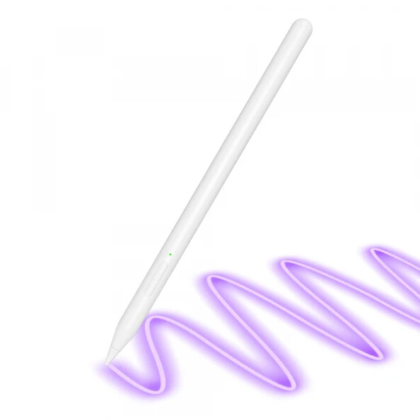 Touch Pen Techsuit V15 pentru Apple iPad, Versiune Activ, Alb