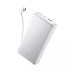 Baterie Externa Anker Zolo, 20000mAh, 22.5W, QC + PD, 1 x USB-A - 2 x USB-C, Alba A110EH21 