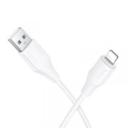 Cablu Date si Incarcare USB-A - Lightning HOCO X124, 18W, 1m, Alb 