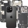 Capac Baterie Apple iPhone 16 Pro, Cu Carcasa Mijloc, Full Parts, Negru (Black Titanium), Swap
