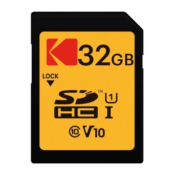 Card Memorie SDHC Kodak Premium Performance, 32Gb, Clasa 10 / UHS-1 U1 EKMSD32GHC10K 