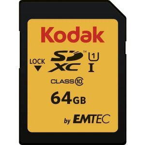 Card Memorie SDXC Kodak Ultra Performance, 64Gb, Clasa 10 / UHS-1 U3 EKMSD64GXC10HPRK 