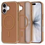 Husa MagSafe pentru Apple iPhone 17, Tech-Protect, BasicMag, Maro 