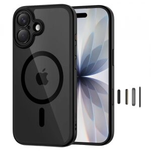 Husa MagSafe pentru Apple iPhone 17, Tech-Protect, MagPeak, Neagra 