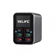 Incarcator Statie Relife Q4, 72W, 5A, 2 x USB-C - 4 x USB-A, Gri 