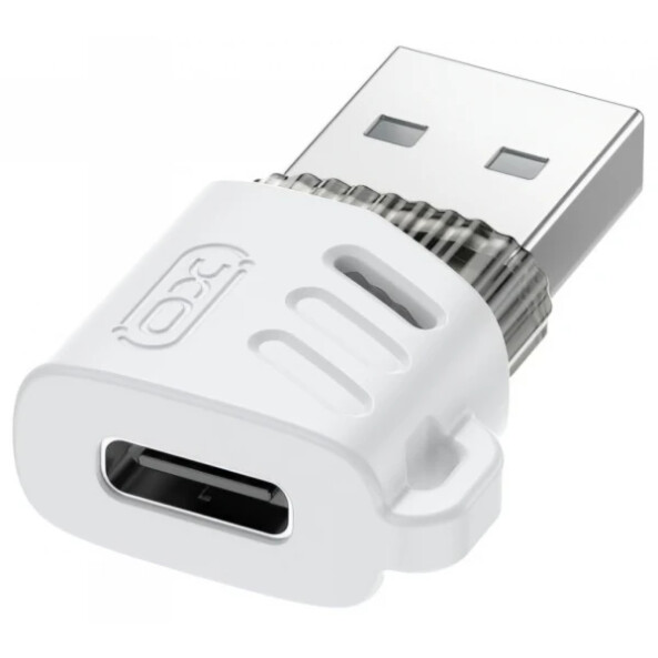 Adaptor Date si Incarcare USB-C - USB-A XO Design NB256D, Alb 