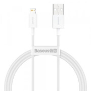 Cablu Date si Incarcare USB-A - Lightning Baseus Superior Series, 20W, 1m, Alb, Resigilat CALYS-A02 