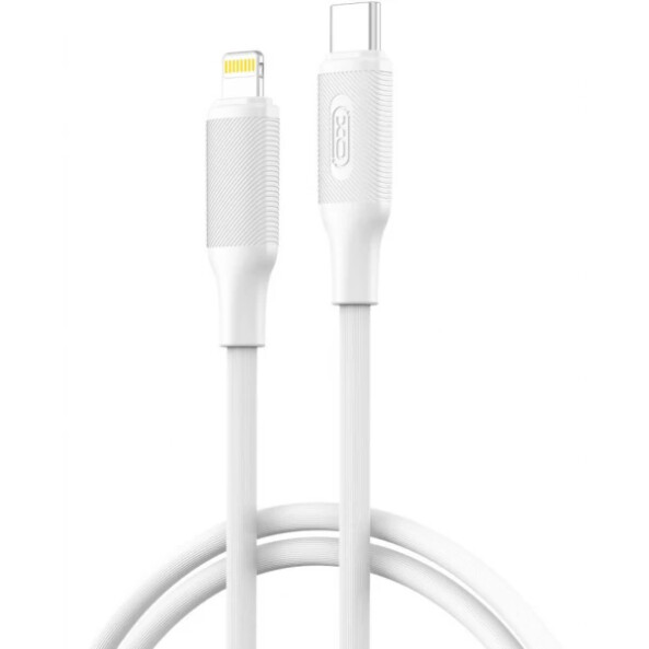 Cablu Date si Incarcare USB-C - Lightning XO Design NB-Q265A, 27W, 1m, Alb 