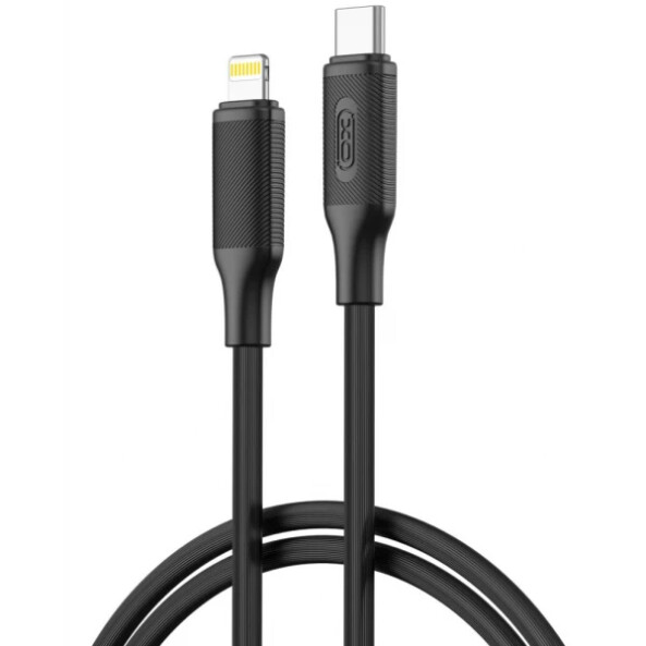 Cablu Date si Incarcare USB-C - Lightning XO Design NB-Q265A, 27W, 1m, Negru 