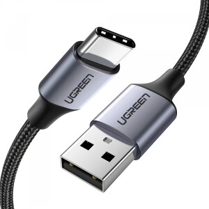 Cablu Date si Incarcare USB la USB Type-C UGREEN US288, 1.5 m, 3A, Negru 