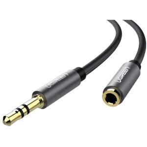 Adaptor Audio 3.5mm - 3.5mm UGREEN AV118, 0.5m, Negru 