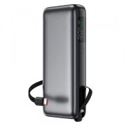 Baterie Externa Acefast M22, 20000mAh, 130W, QC + PD, 1 x USB-A - 2 x USB-C, Neagra