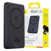 Baterie Externa Baseus Bank EnerFill FT11, 10000mAh, 27W, PD + QI + FQI, 2 x QI - 1 x USB-C, Neagra P1008210G123-00