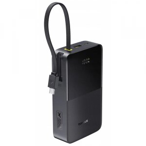 Baterie Externa Baseus EnerFill Bipow2 Pro, 20000mAh, 22.5W, QC + PD, 1 x USB-A - 2 x USB-C, Neagra E0027701
