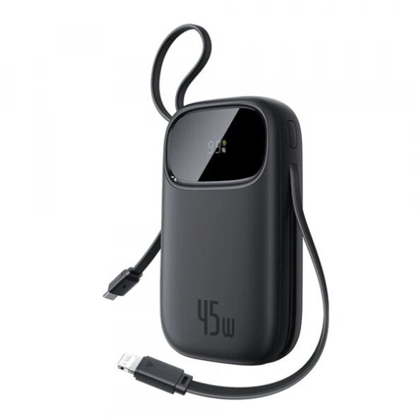 Baterie Externa Baseus EnerFill FC31 Qpow 3, 10000mAh, 45W, QC + PD, 1 x Lightning - 1 x USB-A - 2 x USB-C, Neagra E0028C00