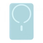 Baterie Externa Wireless Baseus Magnetic Mini, 10000mAh, 20W, PD + FQI, 1 x Lightning - 1 x QI - 1 x USB-C, Bleu PPCX110103