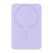Baterie Externa Wireless Baseus Magnetic Mini, 10000mAh, 20W, PD + FQI, 1 x Lightning - 1 x QI - 1 x USB-C, Mov PPCX110105