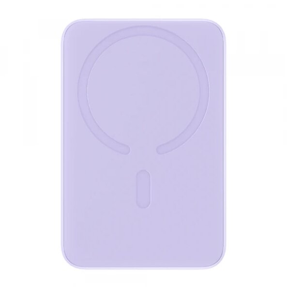 Baterie Externa Wireless Baseus Magnetic Mini, 10000mAh, 20W, PD + FQI, 1 x Lightning - 1 x QI - 1 x USB-C, Mov PPCX110105