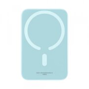 Baterie Externa Wireless Baseus Mini Air, 6000mAh, 20W, PD + FQI, 1 x QI - 1 x USB-C, Albastra P10059002313-00