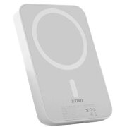 Baterie Externa Wireless Dudao K26s, 5000mAh, 20W, PD + FQI, 1 x QI - 1 x USB-C, Alba