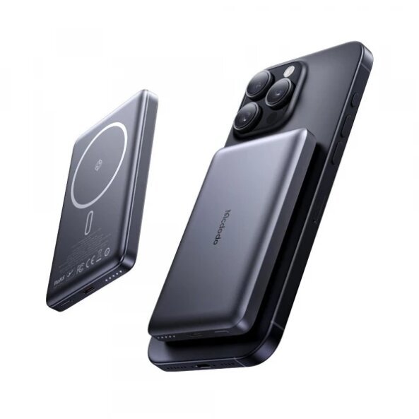 Baterie Externa Wireless McDodo MC-4651 Meta, 10000mAh, 20W, PD + FQI, 1 x QI - 1 x USB-C, Neagra