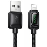 Cablu Date si Incarcare USB-A - Lightning HOCO U146, 18W, 1.2m, Negru 