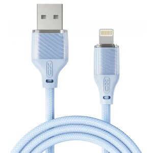 Cablu Date si Incarcare USB-A - Lightning XO Design NB291, 18W, 1m, Albastru 