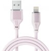 Cablu Date si Incarcare USB-A - Lightning XO Design NB291, 18W, 1m, Roz 